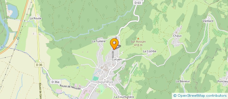 localisation de l'entreprise MONSIEUR CLEMENT LACHAIZE à JUJURIEUX