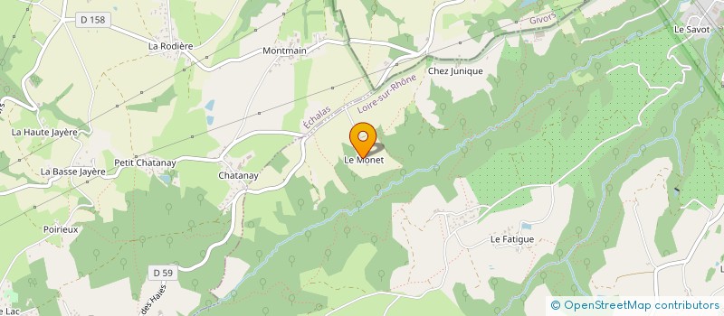 localisation de l'entreprise MONSIEUR CLEMENT LACHAUD  LOIRE-SUR-RHONE