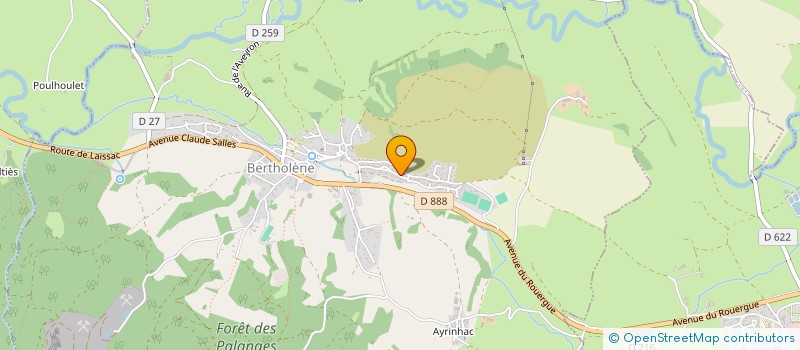 localisation de l'entreprise MONSIEUR CLEMENT LACOMBE  BERTHOLENE