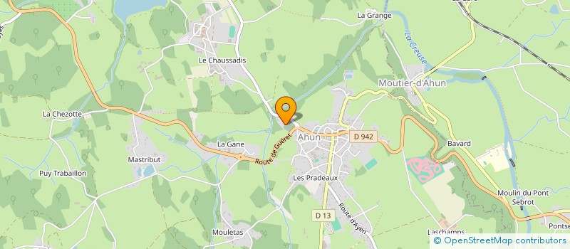 localisation de l'entreprise MONSIEUR CLEMENT LAFONT à AHUN