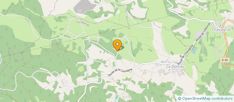 localisation de l'entreprise MONSIEUR CLEMENT LAGRENAUDIE  LA DORNAC