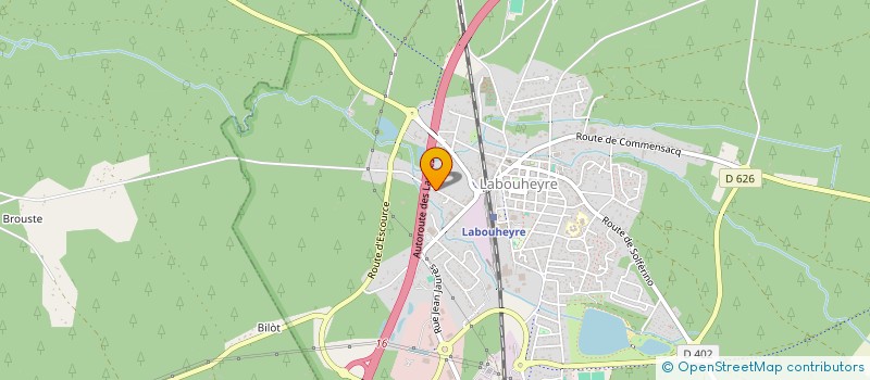 localisation de l'entreprise MONSIEUR CLEMENT LALANNE  LABOUHEYRE