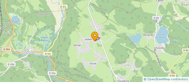 localisation de l'entreprise MONSIEUR CLEMENT LAMOTTE  CUZIEU