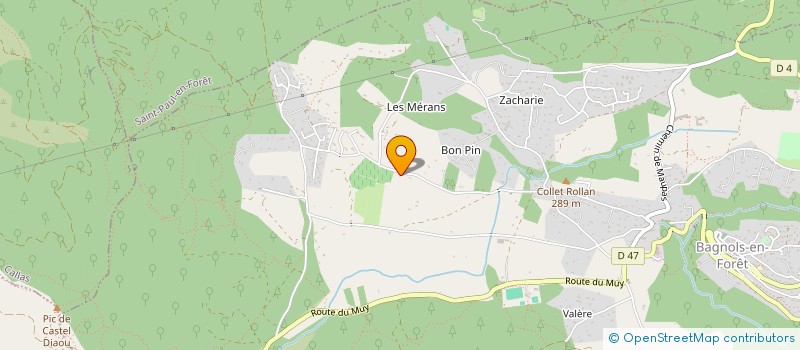 localisation de l'entreprise MONSIEUR CLEMENT LAPAINE  BAGNOLS-EN-FORET