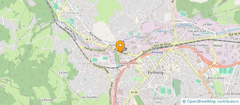 localisation de l'entreprise MONSIEUR CLEMENT LAPIROT  FIRMINY