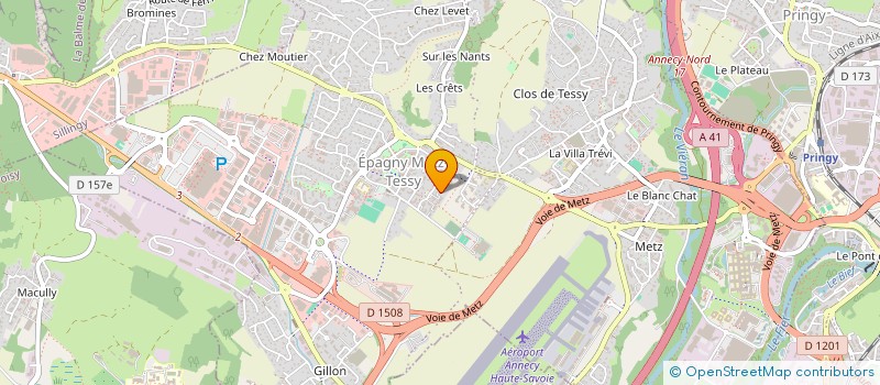 localisation de l'entreprise MONSIEUR CLEMENT LARDEUX  EPAGNY METZ-TESSY