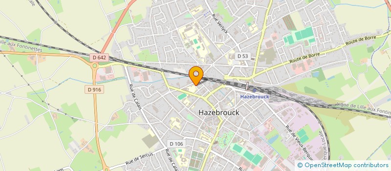 localisation de l'entreprise MONSIEUR CLEMENT LAURENCE  HAZEBROUCK