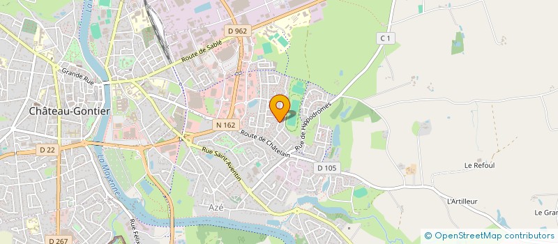 localisation de l'entreprise MONSIEUR CLEMENT LE CANU  CHATEAU-GONTIER-SUR-MAYENNE