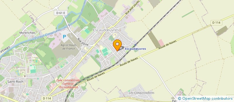 localisation de l'entreprise MONSIEUR CLEMENT LE COZ  ESCAUDUVRES