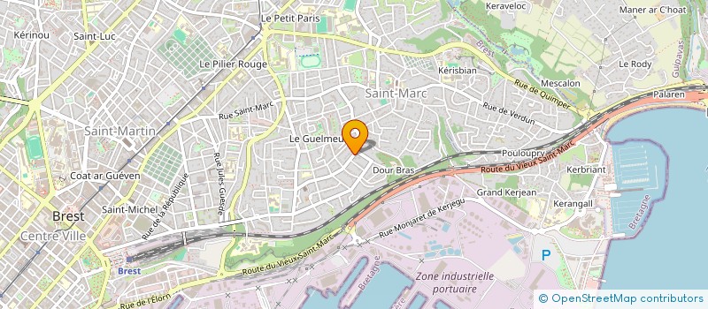 localisation de l'entreprise MONSIEUR CLEMENT LE GREL à BREST