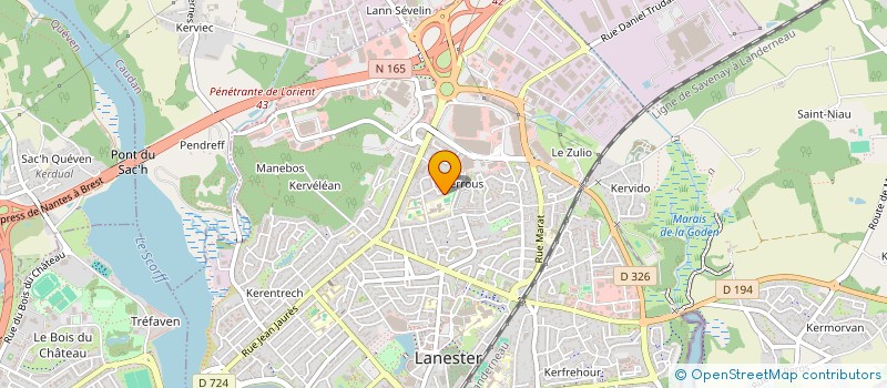 localisation de l'entreprise MONSIEUR CLEMENT LE MOULLEC  LANESTER