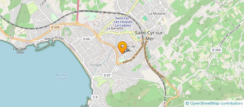 localisation de l'entreprise MONSIEUR CLEMENT LECARPENTIER à SAINT-CYR-SUR-MER