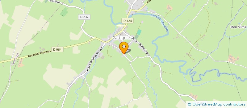 localisation de l'entreprise MONSIEUR CLEMENT LEDUC  CARTIGNIES