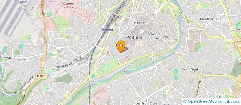 localisation de l'entreprise MONSIEUR CLEMENT LEFEBVRE  POITIERS