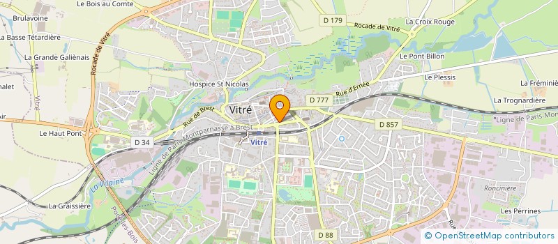 localisation de l'entreprise MONSIEUR CLEMENT LEGROS  VITRE