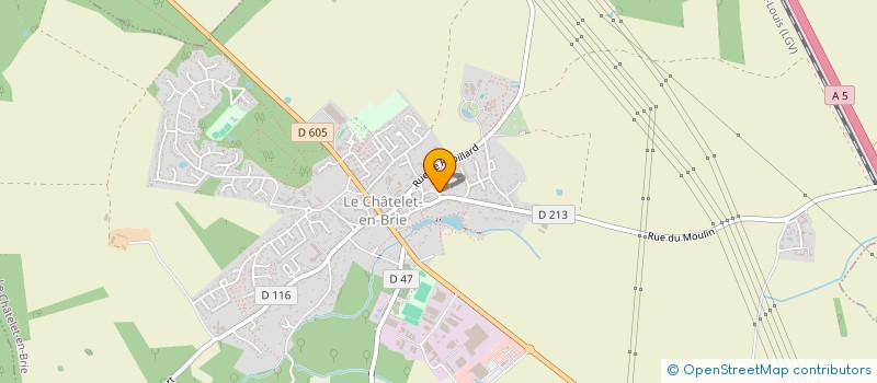 localisation de l'entreprise MONSIEUR CLEMENT LELEU  LE CHATELET-EN-BRIE