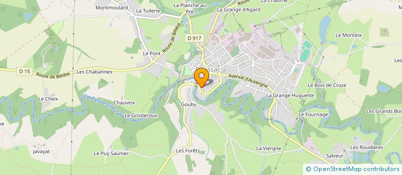 localisation de l'entreprise MONSIEUR CLEMENT LEON à BOUSSAC