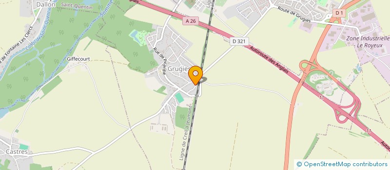 localisation de l'entreprise MONSIEUR CLEMENT LEROUX  GRUGIES