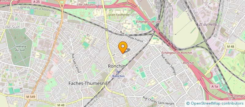 localisation de l'entreprise MONSIEUR CLEMENT LESAFFRE à RONCHIN