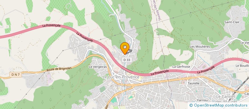 localisation de l'entreprise MONSIEUR CLEMENT LESAINT  LE LUC