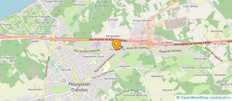 localisation de l'entreprise MONSIEUR CLEMENT LESCOT à LE RELECQ-KERHUON
