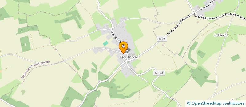 localisation de l'entreprise MONSIEUR CLEMENT LETEURTRE  NEUFBOSC