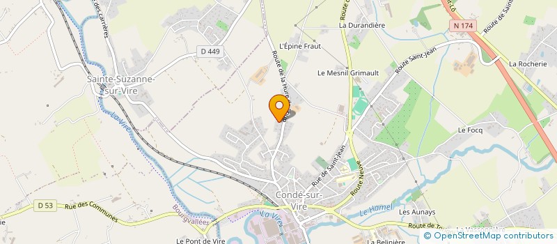 localisation de l'entreprise MONSIEUR CLEMENT LEVAVASSEUR  CONDE-SUR-VIRE