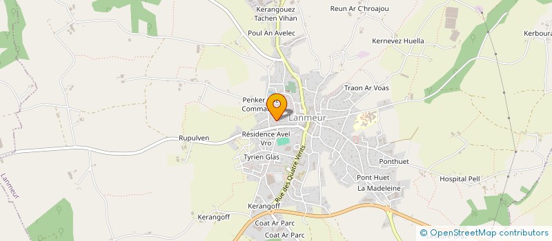 localisation de l'entreprise MONSIEUR CLEMENT LINTANF  LANMEUR