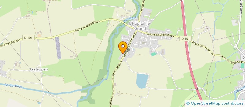 localisation de l'entreprise MONSIEUR CLEMENT LIVERNOIS  L'HOPITAL-LE-GRAND