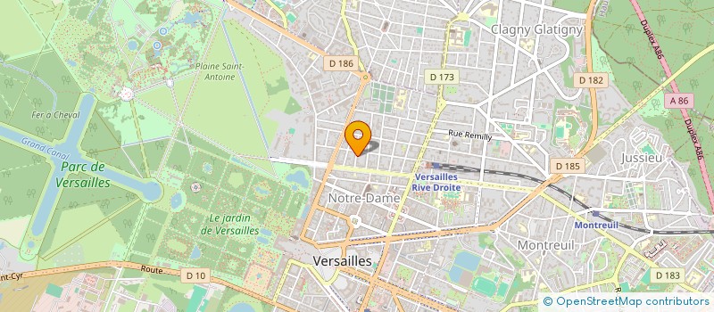 localisation de l'entreprise MONSIEUR CLEMENT LUBINEAU à VERSAILLES