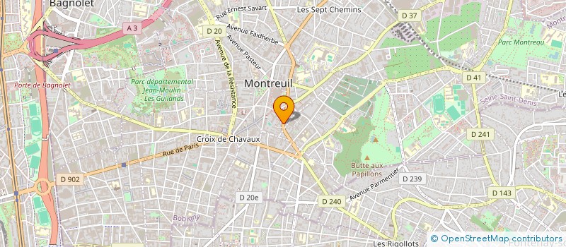 localisation de l'entreprise MONSIEUR CLEMENT LUDOMIR à MONTREUIL