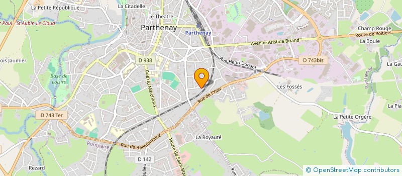 localisation de l'entreprise MONSIEUR CLEMENT LUMINEAU  PARTHENAY