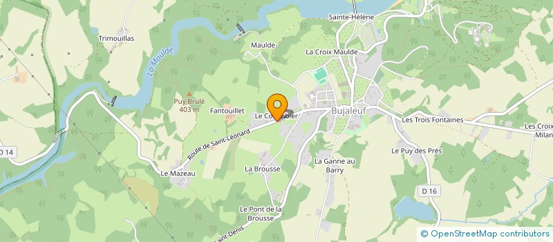 localisation de l'entreprise MONSIEUR CLEMENT MADAYEZAK  BUJALEUF