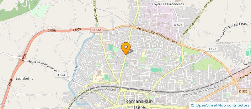 localisation de l'entreprise MONSIEUR CLEMENT MAILLARD  ROMANS-SUR-ISERE