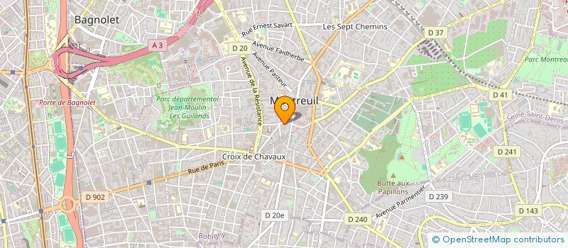 localisation de l'entreprise MONSIEUR CLEMENT MALHERBE  MONTREUIL