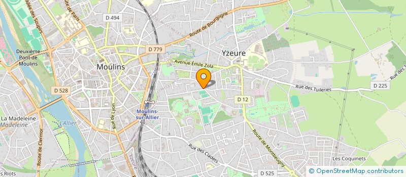 localisation de l'entreprise MONSIEUR CLEMENT MANSARD à YZEURE