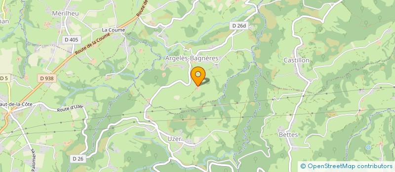 localisation de l'entreprise MONSIEUR CLEMENT MANSE  ARGELES-BAGNERES