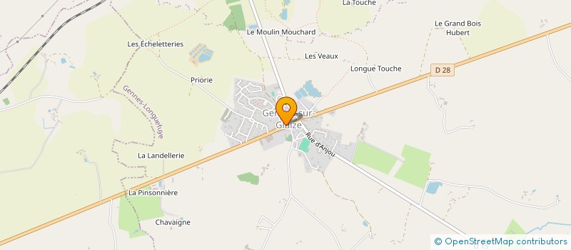 localisation de l'entreprise MONSIEUR CLEMENT MARONNIER  GENNES-LONGUEFUYE