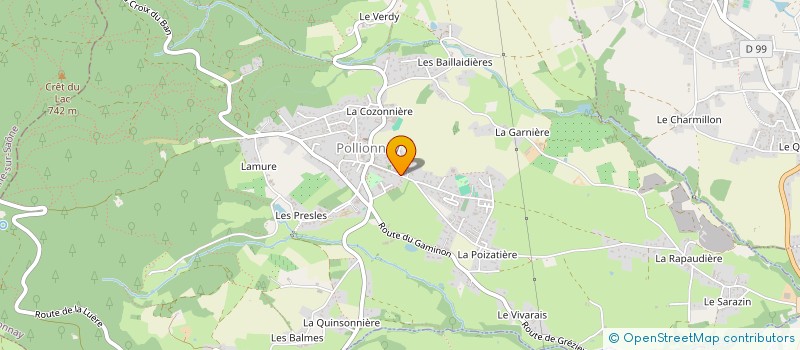 localisation de l'entreprise MONSIEUR CLEMENT MARQUEZ  POLLIONNAY