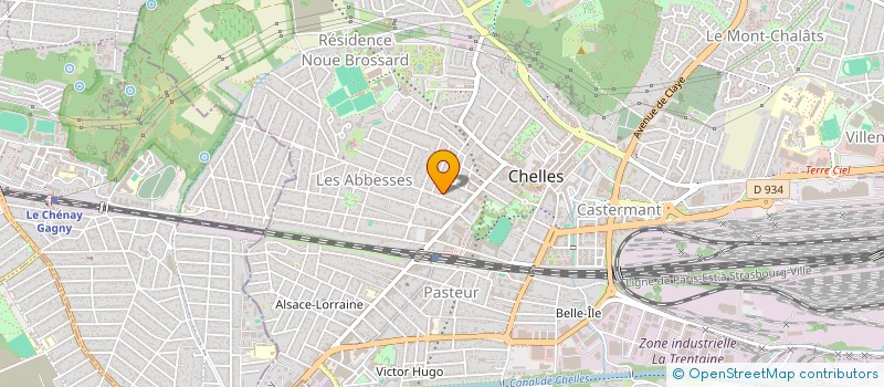 localisation de l'entreprise MONSIEUR CLEMENT MARSANT  CHELLES