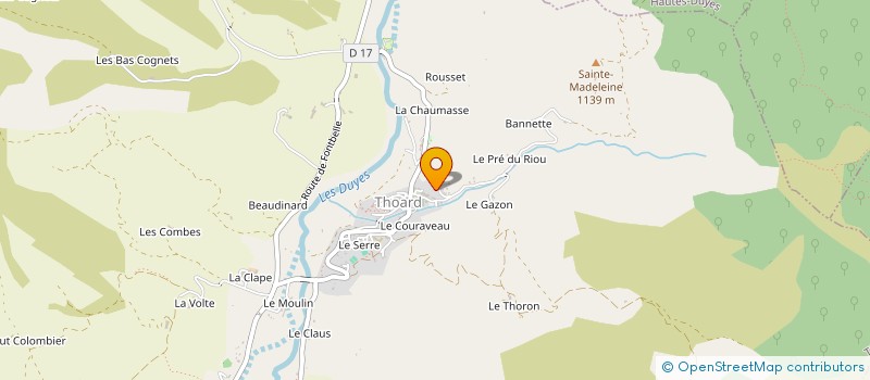 localisation de l'entreprise MONSIEUR CLEMENT MARTEL à THOARD