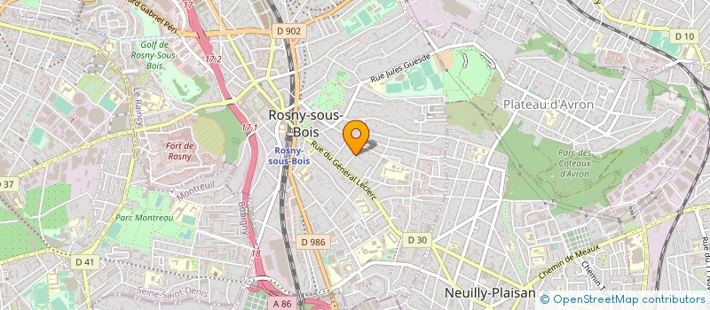 localisation de l'entreprise MONSIEUR CLEMENT MARTIN  ROSNY-SOUS-BOIS