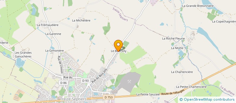 localisation de l'entreprise MONSIEUR CLEMENT MARTINEAU  TREIZE-SEPTIERS