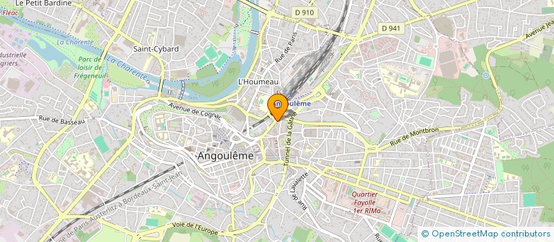localisation de l'entreprise MONSIEUR CLEMENT MATHIEU à ANGOULEME