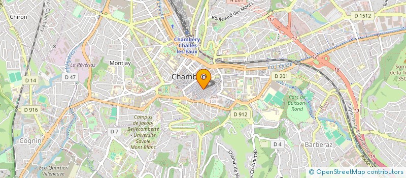 localisation de l'entreprise MONSIEUR CLEMENT MATHIEUX à CHAMBERY