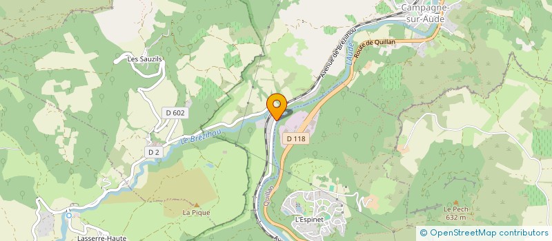 localisation de l'entreprise MONSIEUR CLEMENT MERAH  CAMPAGNE-SUR-AUDE