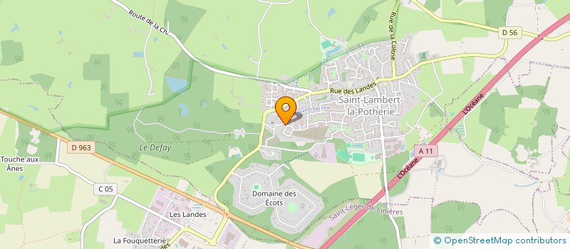 localisation de l'entreprise MONSIEUR CLEMENT MERCERON  SAINT-LAMBERT-LA-POTHERIE