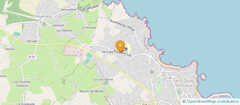 localisation de l'entreprise MONSIEUR CLEMENT MERHAND  SAINT-QUAY-PORTRIEUX