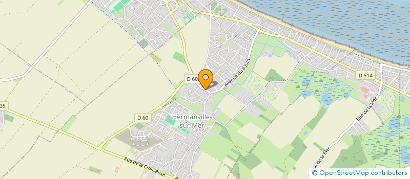 localisation de l'entreprise MONSIEUR CLEMENT METAIRIE  HERMANVILLE-SUR-MER