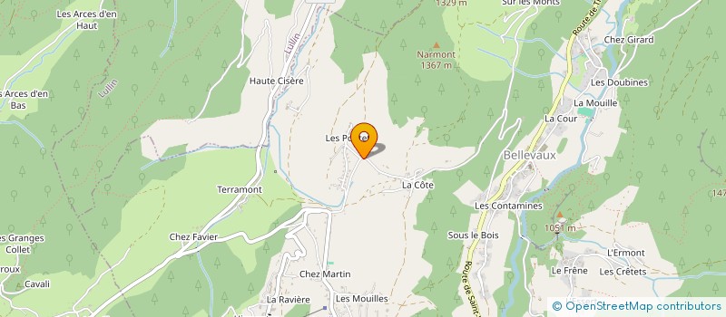 localisation de l'entreprise MONSIEUR CLEMENT MEYNET-MEUNIER à BELLEVAUX